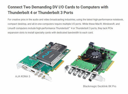Sonnet Echo II Desktop 2-slot PCIe Card Expansion for Full Size Cards Sonnet Echo II Desktop 2-slot PCIe Card Expansion for Full Size Cards